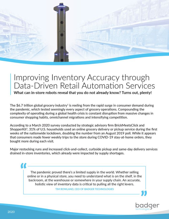 Improving Inventory Accuracy through Data-Driven Retail Automation Services